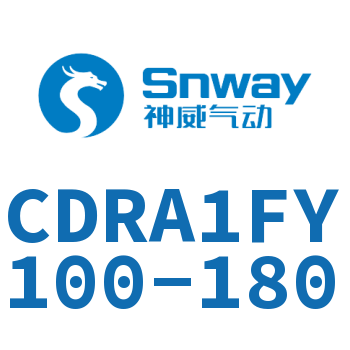 内置磁环法兰型双轴摆动气缸-CDRA1FY100-180