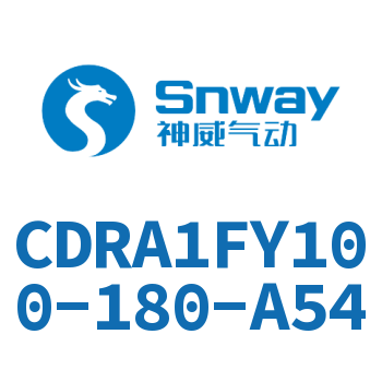 内置磁环法兰型双轴摆动气缸-CDRA1FY100-180-A54