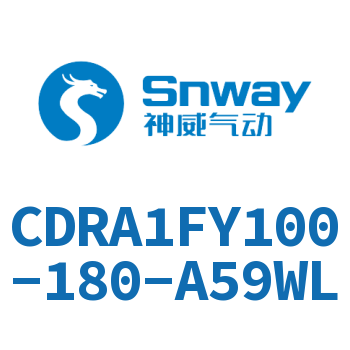 内置磁环法兰型双轴摆动气缸-CDRA1FY100-180-A59WL