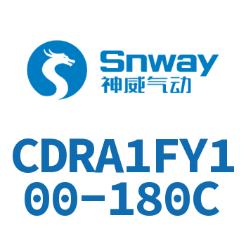 内置磁环法兰型双轴摆动气缸-CDRA1FY100-180C