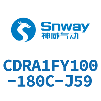 内置磁环法兰型双轴摆动气缸-CDRA1FY100-180C-J59