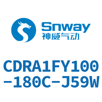 内置磁环法兰型双轴摆动气缸-CDRA1FY100-180C-J59W