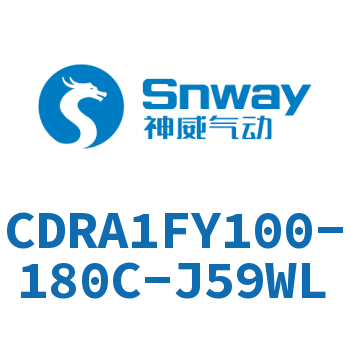 内置磁环法兰型双轴摆动气缸-CDRA1FY100-180C-J59WL