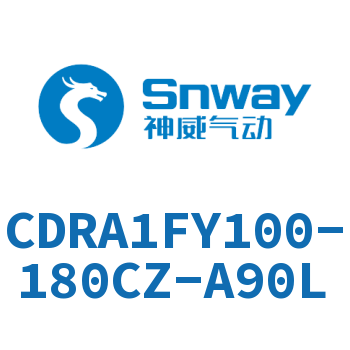 内置磁环法兰型双轴摆动气缸-CDRA1FY100-180CZ-A90L