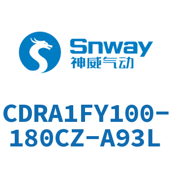 内置磁环法兰型双轴摆动气缸-CDRA1FY100-180CZ-A93L
