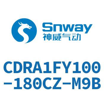 内置磁环法兰型双轴摆动气缸-CDRA1FY100-180CZ-M9B