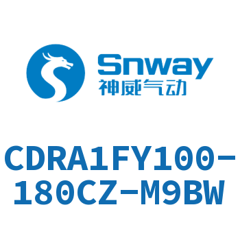 内置磁环法兰型双轴摆动气缸-CDRA1FY100-180CZ-M9BW