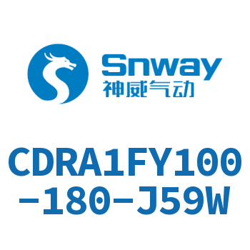 内置磁环法兰型双轴摆动气缸-CDRA1FY100-180-J59W