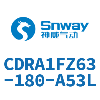 内置磁环法兰型双轴四面铣平摆动气缸-CDRA1FZ63-180-A53L