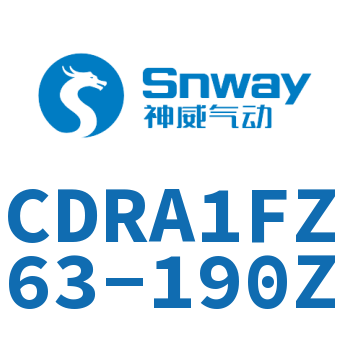 内置磁环法兰型双轴四面铣平摆动气缸-CDRA1FZ63-190Z