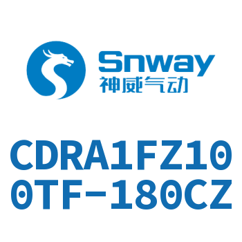 内置磁环法兰型双轴四面铣平摆动气缸-CDRA1FZ100TF-180CZ