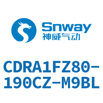 内置磁环法兰型双轴四面铣平摆动气缸-CDRA1FZ80-190CZ-M9BL