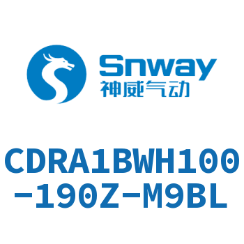 内置磁环双轴气液式摆动气缸-CDRA1BWH100-190Z-M9BL