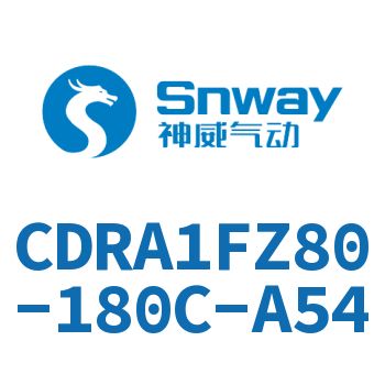 内置磁环法兰型双轴四面铣平摆动气缸-CDRA1FZ80-180C-A54
