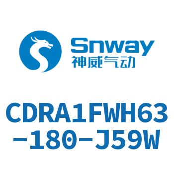 內(nèi)置磁環(huán)法蘭型雙軸氣液式擺動氣缸-CDRA1FWH63-180-J59W