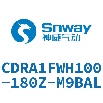 內(nèi)置磁環(huán)法蘭型雙軸氣液式擺動氣缸-CDRA1FWH100-180Z-M9BAL