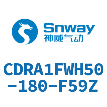 內(nèi)置磁環(huán)法蘭型雙軸氣液式擺動氣缸-CDRA1FWH50-180-F59Z