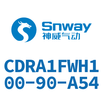 內(nèi)置磁環(huán)法蘭型雙軸氣液式擺動氣缸-CDRA1FWH100-90-A54