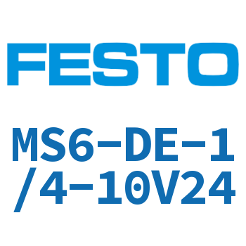 Soft start valve-MS6-DE-1/4-10V24