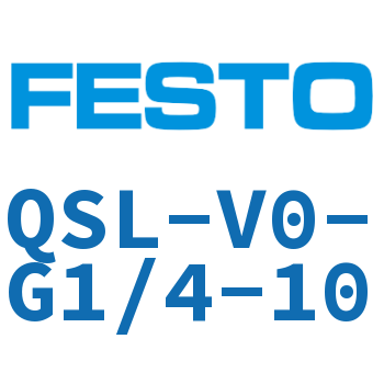 L 型快插式螺纹接头-QSL-V0-G1/4-10