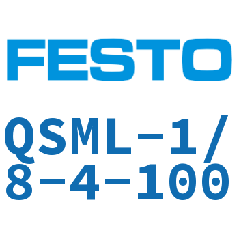 L-shaped quick-insertion threaded joint-QSML-1/8-4-100