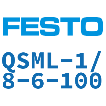 L-shaped quick-insertion threaded joint-QSML-1/8-6-100