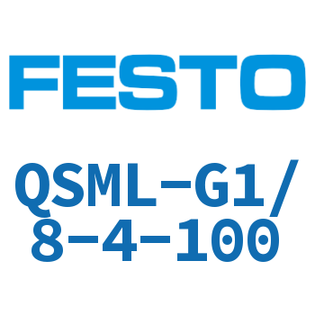 L-shaped quick-insertion threaded joint-QSML-G1/8-4-100