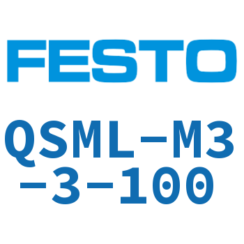 L-shaped quick-insertion threaded joint-QSML-M3-3-100