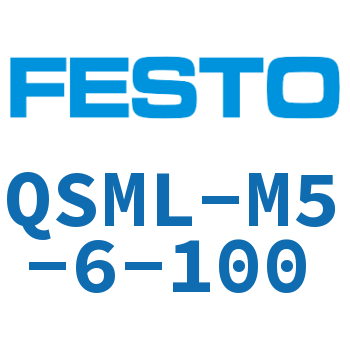 L-shaped quick-insertion threaded joint-QSML-M5-6-100