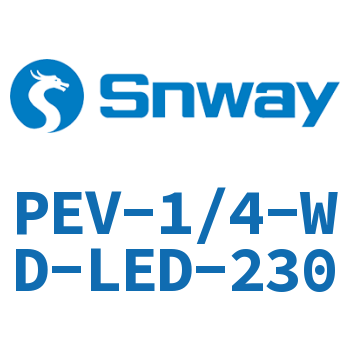 直角式插头插座-PEV-1/4-WD-LED-230