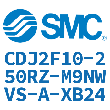 法兰型不锈钢迷你气缸 CDJ2F10-250RZ-M9NWVS-A-XB24