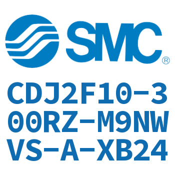 法兰型不锈钢迷你气缸 CDJ2F10-300RZ-M9NWVS-A-XB24