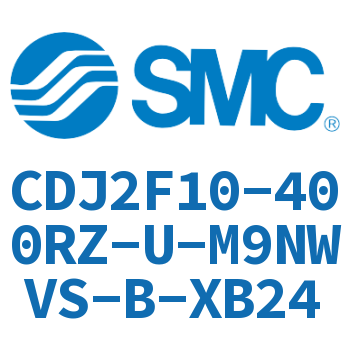 法兰型不锈钢迷你气缸 CDJ2F10-400RZ-U-M9NWVS-B-XB24