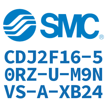 Flange type stainless steel mini cylinder-CDJ2F16-50RZ-U-M9NVS-A-XB24