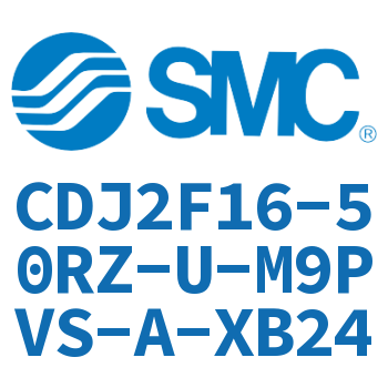 Flange type stainless steel mini cylinder-CDJ2F16-50RZ-U-M9PVS-A-XB24