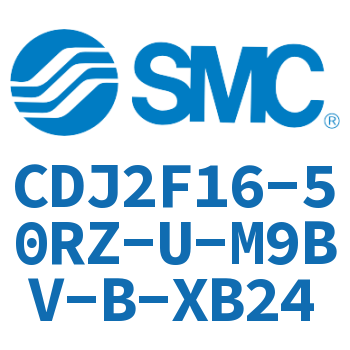Flange type stainless steel mini cylinder-CDJ2F16-50RZ-U-M9BV-B-XB24