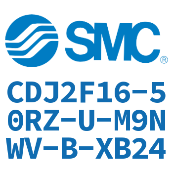 Flange type stainless steel mini cylinder-CDJ2F16-50RZ-U-M9NWV-B-XB24
