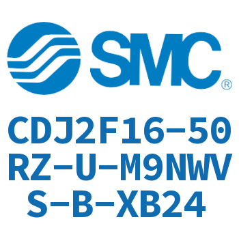 Flange type stainless steel mini cylinder-CDJ2F16-50RZ-U-M9NWVS-B-XB24