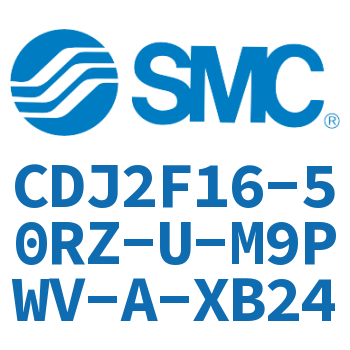 Flange type stainless steel mini cylinder-CDJ2F16-50RZ-U-M9PWV-A-XB24
