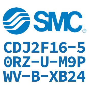 Flange type stainless steel mini cylinder-CDJ2F16-50RZ-U-M9PWV-B-XB24