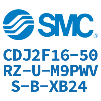 Flange type stainless steel mini cylinder-CDJ2F16-50RZ-U-M9PWVS-B-XB24