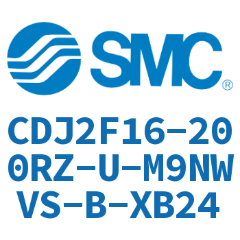 法兰型不锈钢迷你气缸 CDJ2F16-200RZ-U-M9NWVS-B-XB24