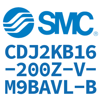 杆不回转型迷你气缸 CDJ2KB16-200Z-V-M9BAVL-B