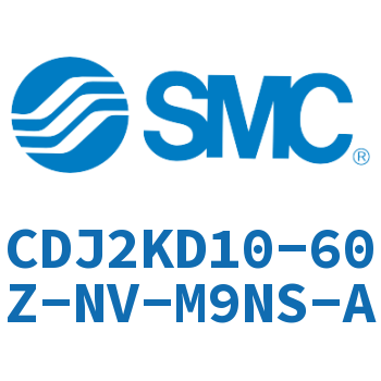 双耳环杆不回转迷你气缸 CDJ2KD10-60Z-NV-M9NS-A