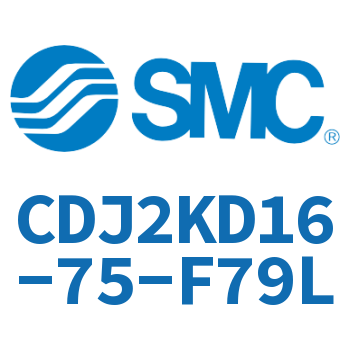 双耳环杆不回转迷你气缸 CDJ2KD16-75-F79L