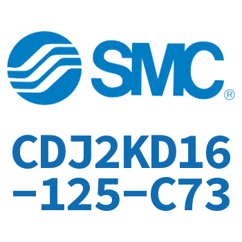 双耳环杆不回转迷你气缸 CDJ2KD16-125-C73