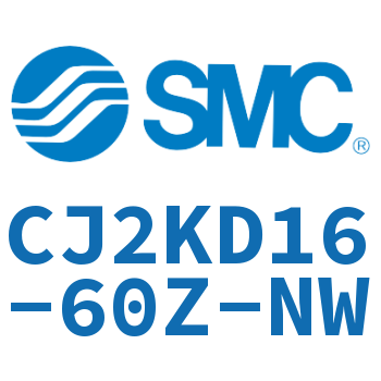 双耳环杆不回转迷你气缸 CJ2KD16-60Z-NW