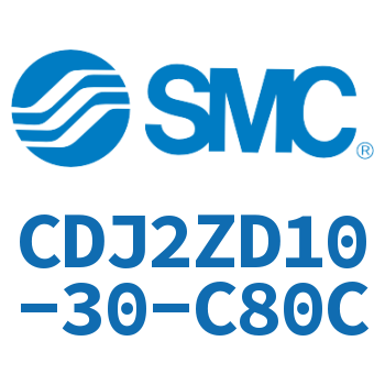 内置速度控制阀迷你气缸 CDJ2ZD10-30-C80C