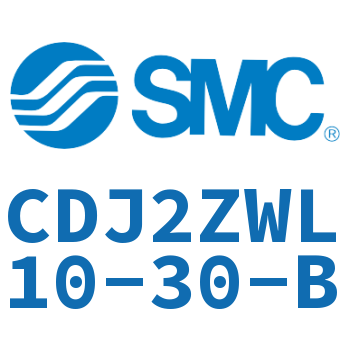 内置速度控制阀迷你气缸 CDJ2ZWL10-30-B