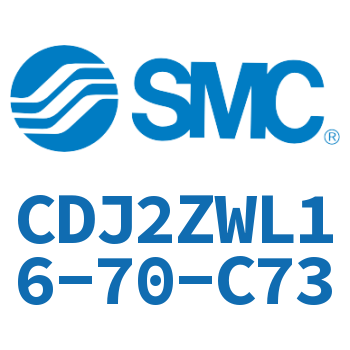 内置速度控制阀迷你气缸 CDJ2ZWL16-70-C73